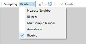 Resampling modes